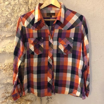 Chemise à carreaux 36 38 S M