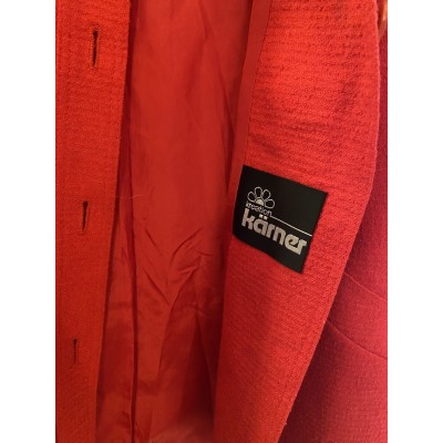 Veste laine vintage rouge 36 38