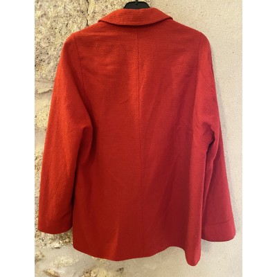 Veste laine vintage rouge 36 38