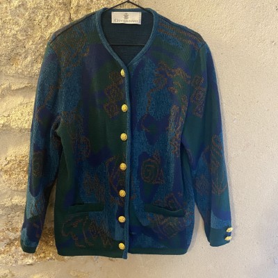 Gilet vintage imprimé M 38