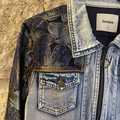Veste jean imprimée Desigual T M 38
