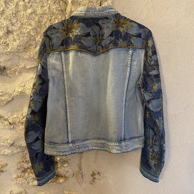 Veste jean imprimée Desigual T M 38