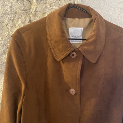 Veste longue suédine Vintage M L