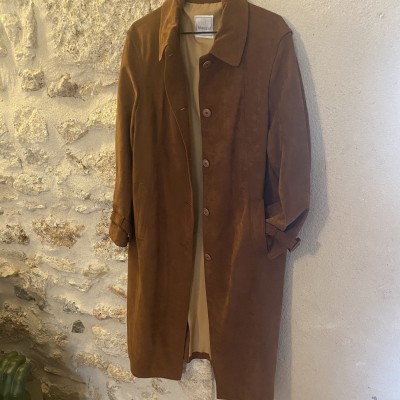 Veste longue suédine Vintage M L