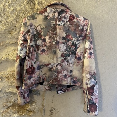 Perfecto motifs fleurs rose Zara T M 38