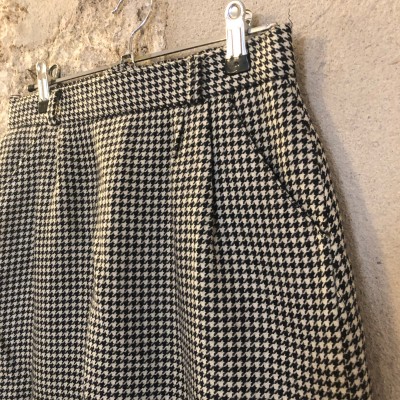 Jupe crayon laine motifs pieds de...