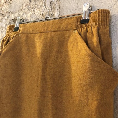 Jupe crayon Vintage laine jaune...