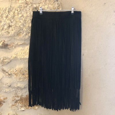 Jupe à franges Zara 36 S