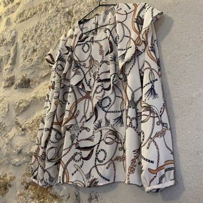 Blouse Zara motifs chaines T L