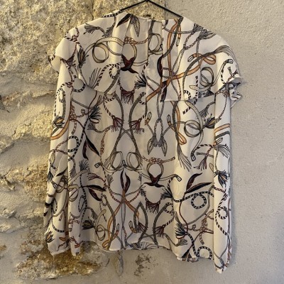 Blouse Zara motifs chaines T L