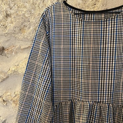 Robe mi longue à carreaux Taille 44 XXL