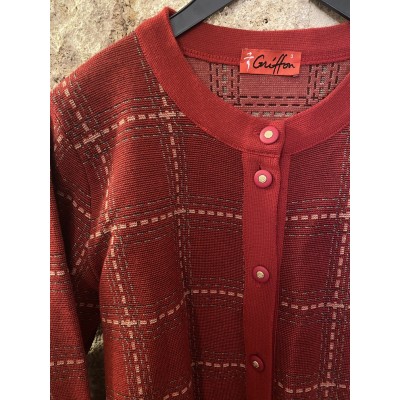 Gilet rouge vintage Griffon Taille 38 M