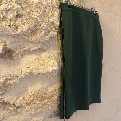 Jupe crayon vert sapin T 36 S