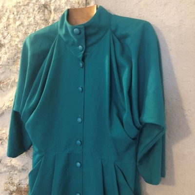 Robe Vintage bleu 38 40 M