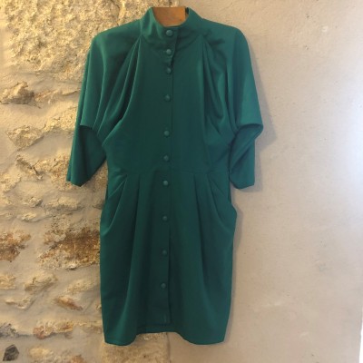 Robe Vintage bleu 38 40 M